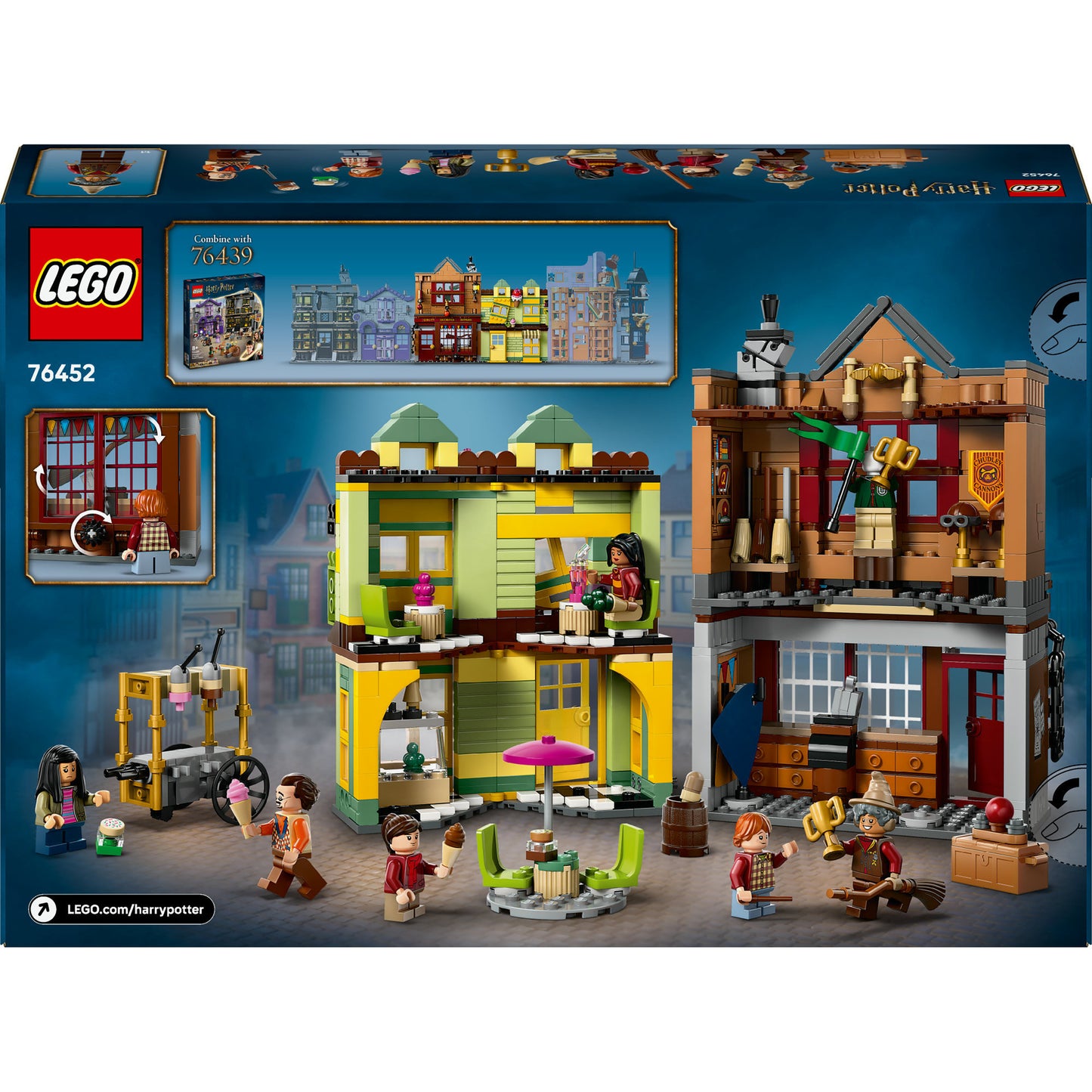 LEGO 76452 Harry Potter Zwik venda zwerkbalpaleis y helado