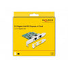 Delock pci express x1 card to 2 x rj45 2.5 gigabit lan rtl8125 netwerkadapter