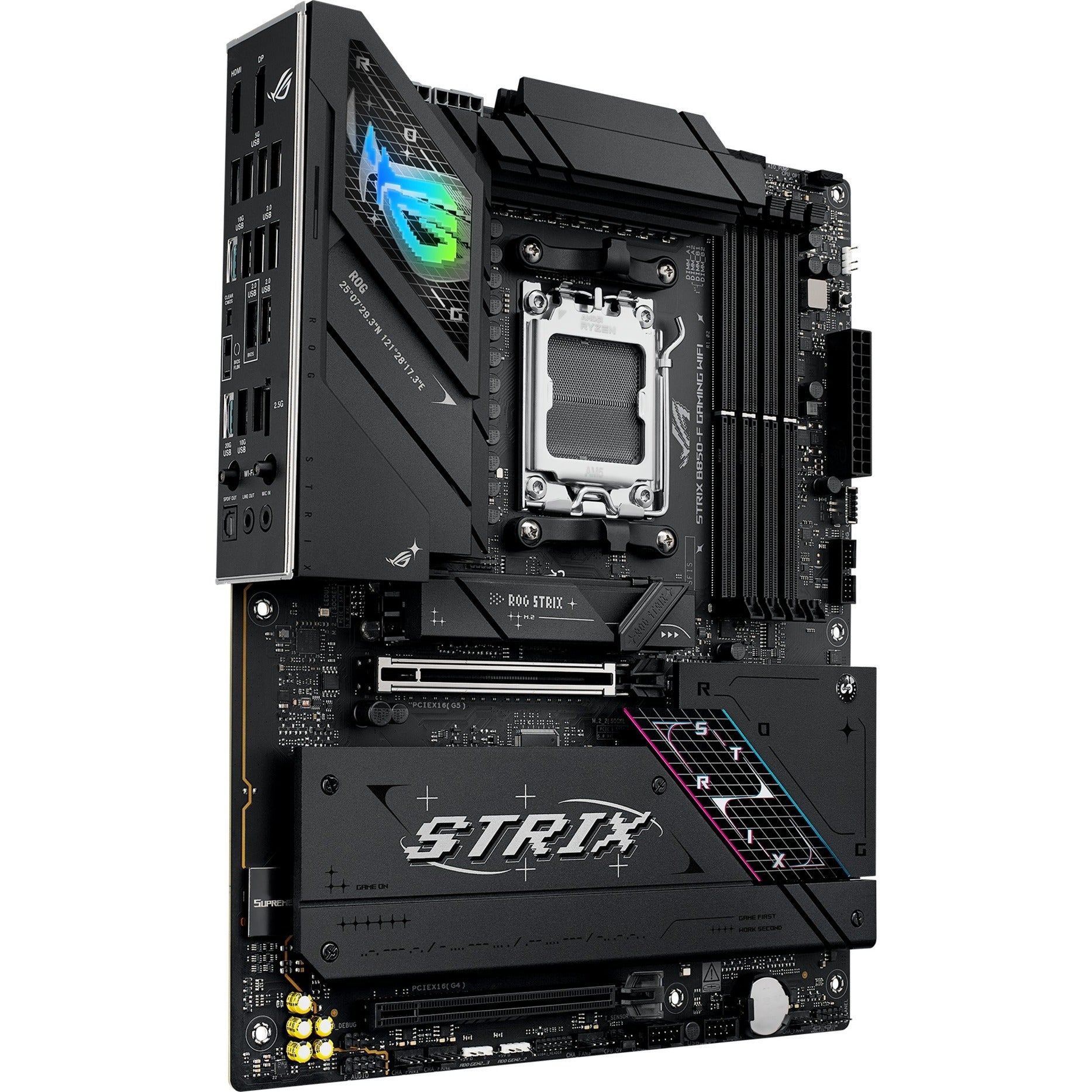 Placa base Asus ROG Strix B850-F Gaming WiFi Socket AM5 (2.5GB-LAN, Wi-Fi 7, BT, Sonido, ATX)