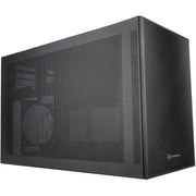 Silverstone sugo 17 mini tower behuizing (zwart | 2x usb-a | 1x usb-c) - afbeelding 1