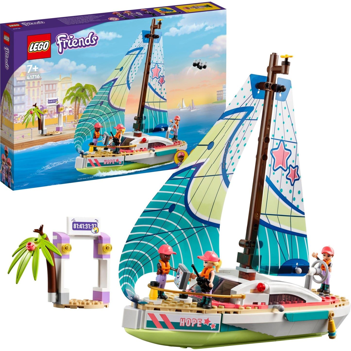 Lego friends - juguete de construcción stephanies navegando aventura (41716)