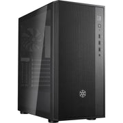 Silverstone fara r1 v2 midi tower behuizing (zwart | 3x usb-a | tempered glass) - afbeelding 1