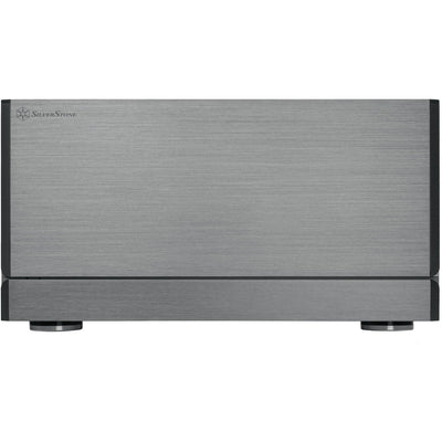 Silverstone crown 04 htpc behuizing (donkergrijs | 4x usb-a | 1x usb-c)