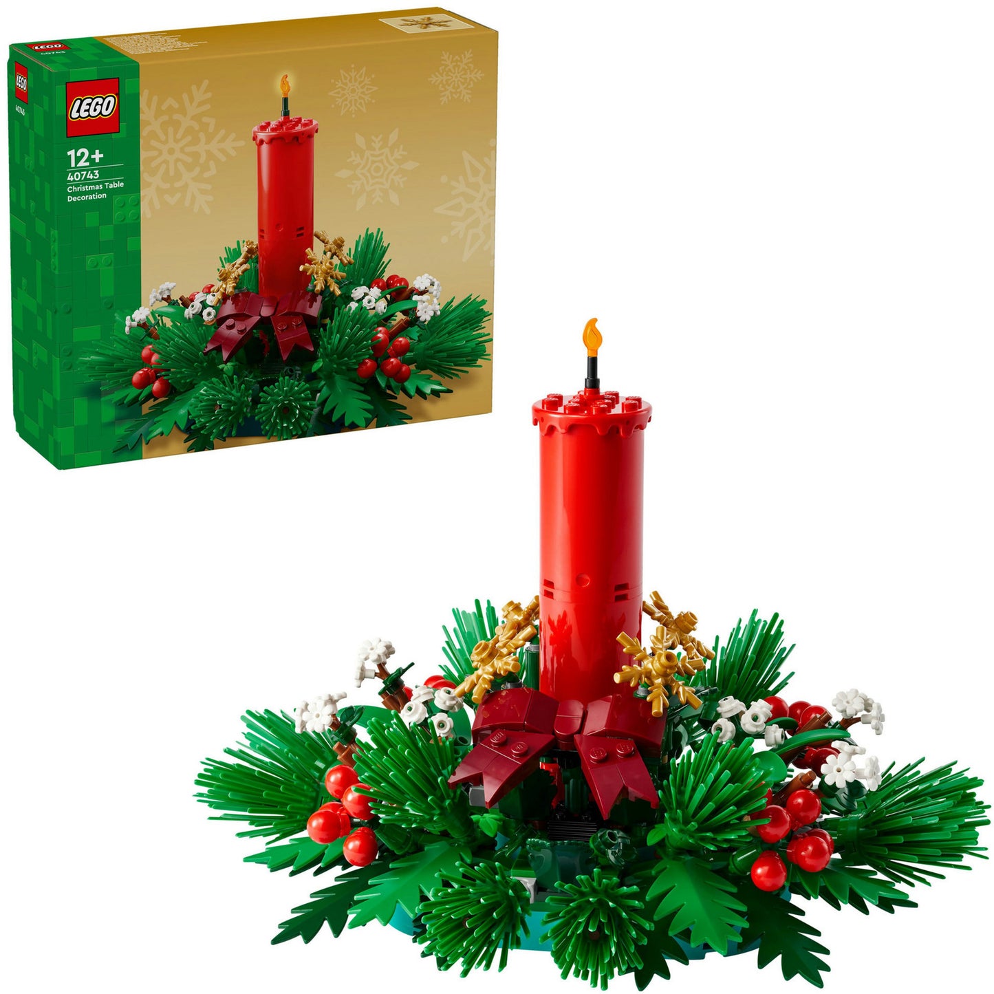 Lego icons - kersttafeldecoratie constructiespeelgoed (40743)