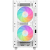 Deepcool ch360 digital mini tower behuizing (wit | 1x usb-a | 1x usb-c | rgb | tempered glass)