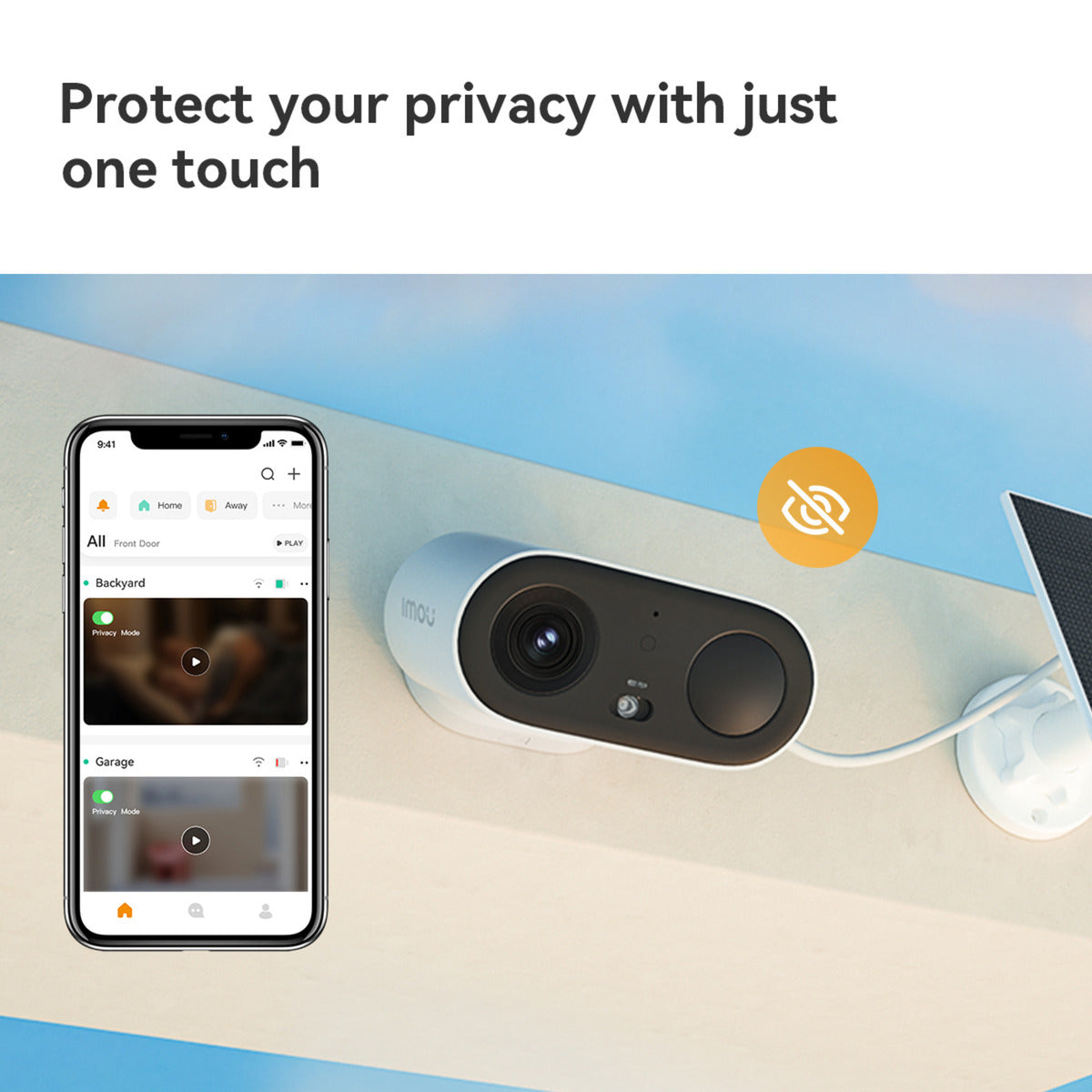 Telecamera di sicurezza kit a colori Imou cell go (bianca, 100% wireless, con pannello solare)