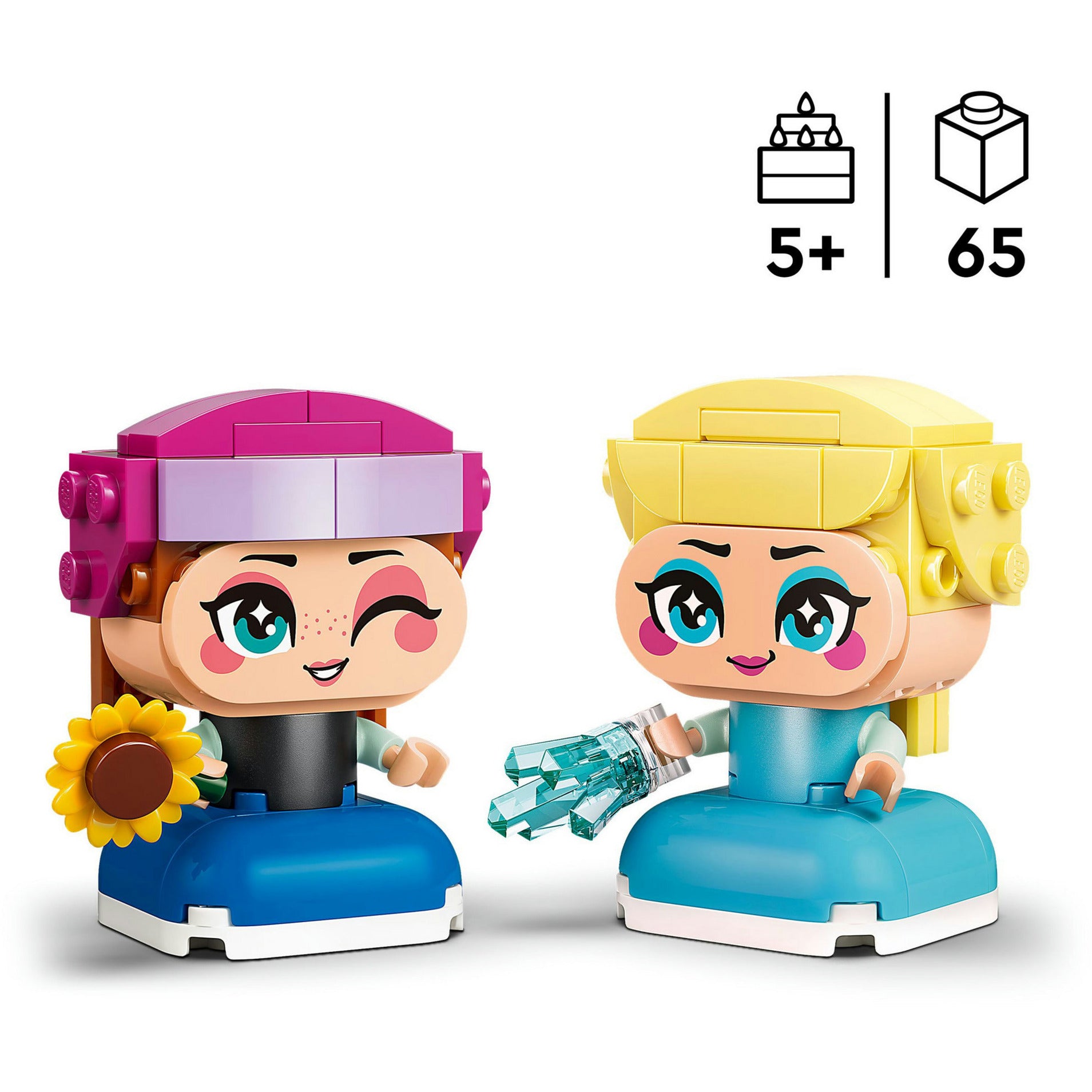 Lego princesas disney 43284 mini anna y elsa | 2 piezas