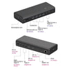 Icy box ib-dk7401-cu31 17-in-1 dockingstation (zwart)