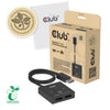Club 3d displayport 2-in-1 bidirectionele 8k switch displayport switch (zwart)