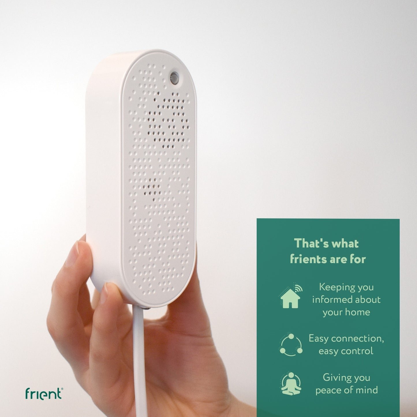 Sirena inteligente Frient, sirena europea (blanca, zigbee 3,0)