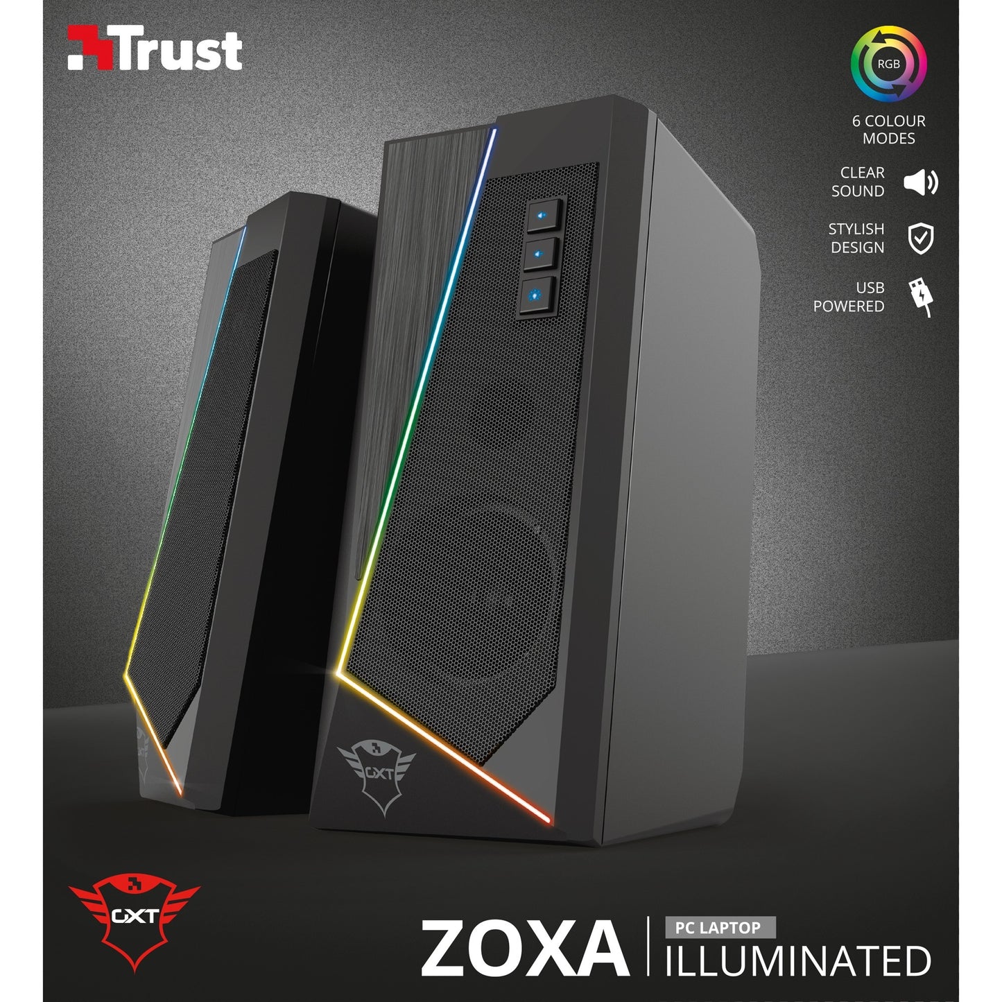 Confiar en gxt 609 zaxa rgb-light standerset