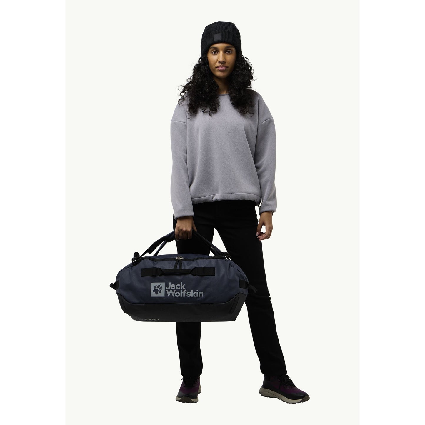 Jack wolfskin all-in duffle 35 rugzak (donkerblauw, 35 liter)