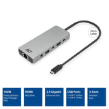 Act Connectivity USB-C 4K 8K 60HZ Dockingstation - afbeelding 2