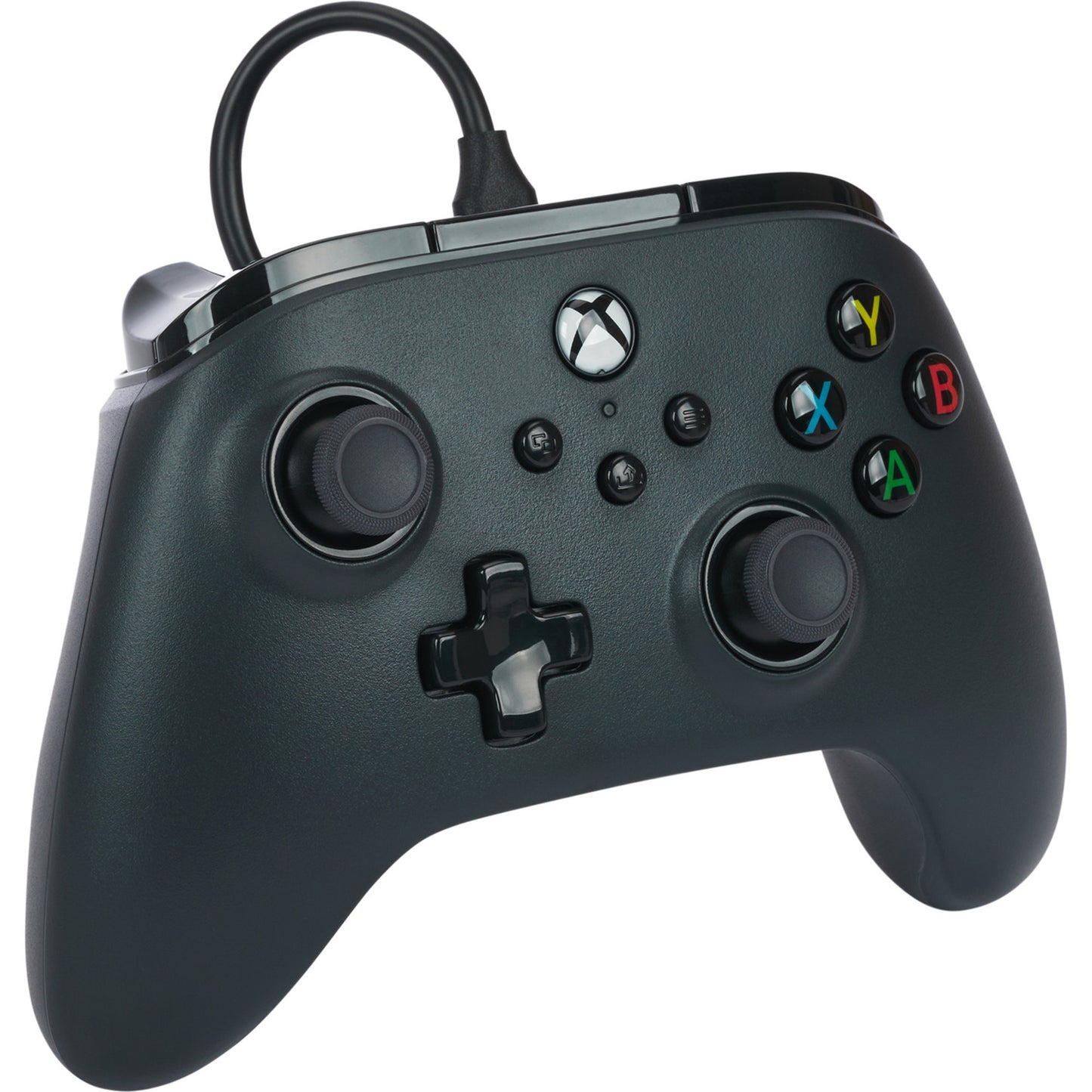 Controlador con cable powera para xbox series x|s (negro, xbox series x|s, xbox one, PC)