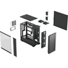 Fractal design epoch xl tg rgb midi tower custodia (nero | 2x usb-a | 1x usb-c | rgb | vetro temperato)