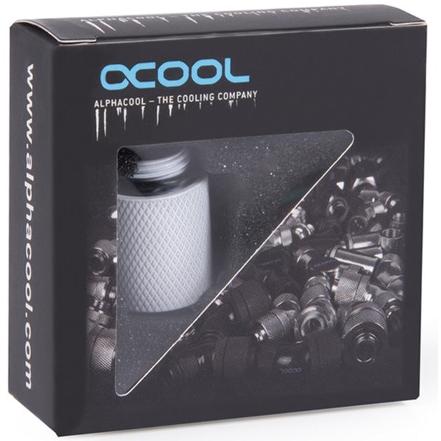 Alphacool eiszapfen verlengstuk 20 mm g1 4 ag to g1 4 ig - white verlenging (wit)