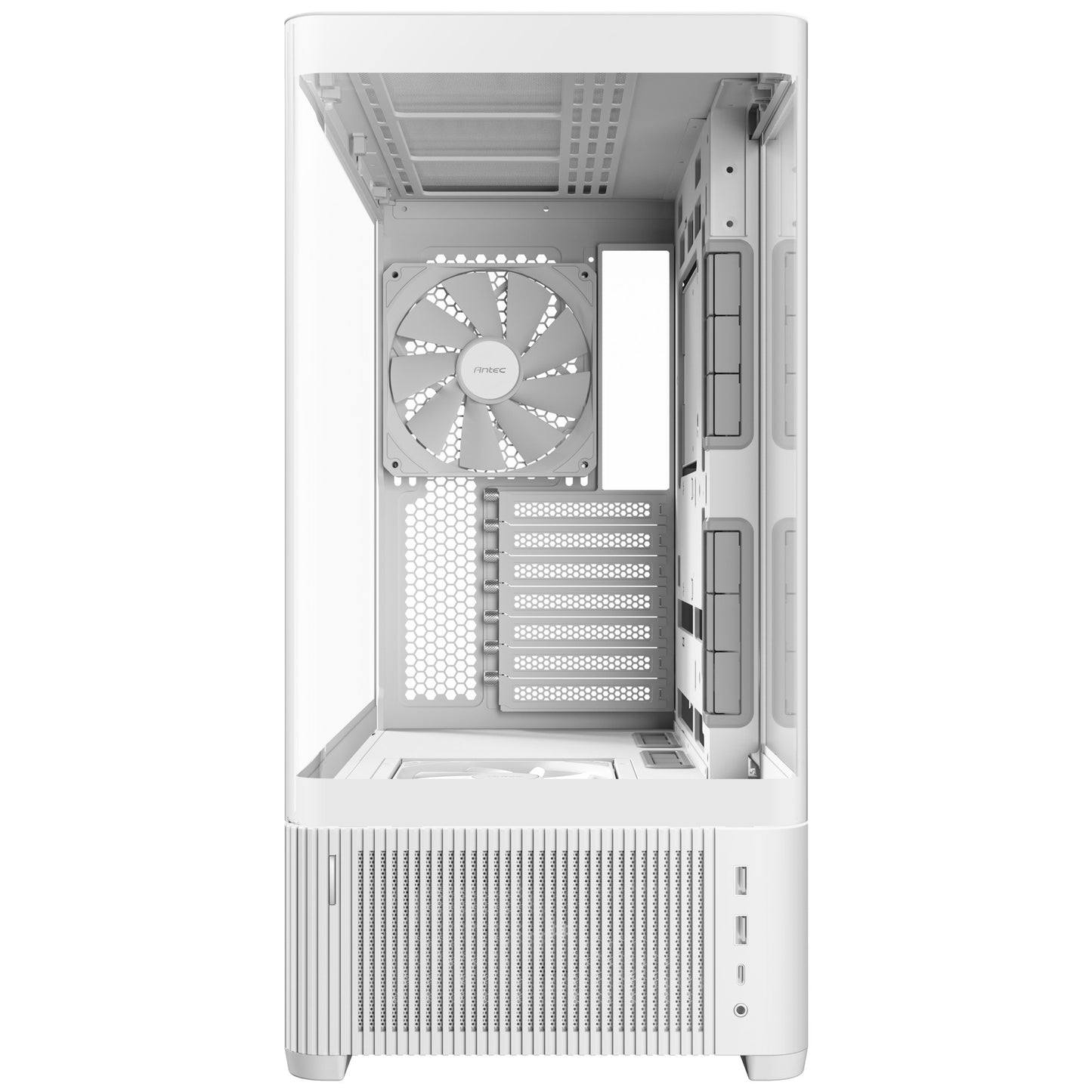 Carcasa de torre midi Antec c6 curve air (blanco | 2x USB-A | 1x USB-C | vidrio templado)