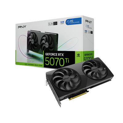 Scheda grafica Pny Geforce RTX 5070 Ti Slim OC 16 GB (DLSS 4, 3x Display Port, 1x HDMI)