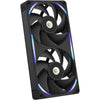 Ventiladores de caja nzxt f240x rgb (negro, 2 piezas, 240 x 120 x 30 mm, pwm)