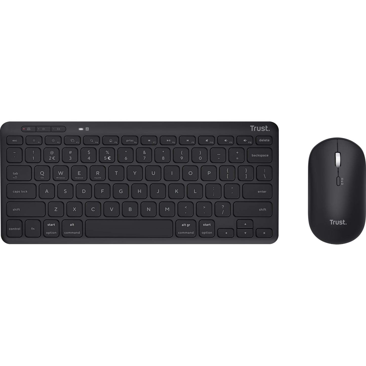 Confiar en el mouse de teclado inalámbrico de múltiples dispositivos Lyra