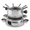 Fondue Tristar fo-1100 (acero inoxidable, 8 personas, 1300 w, apta para aceite, chocolate y queso)