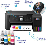Epson ecotank et-2871 a4 multifunctionele wi-fi-printer met inkttank all-in-one inkjetprinter (zwart, scannen, kopiëren, wi-fi, inclusief tot 3 jaar inkt) - afbeelding 9