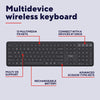 Tastiera wireless Trust vaiya (nera, layout americano, bluetooth 2,4 GHz)