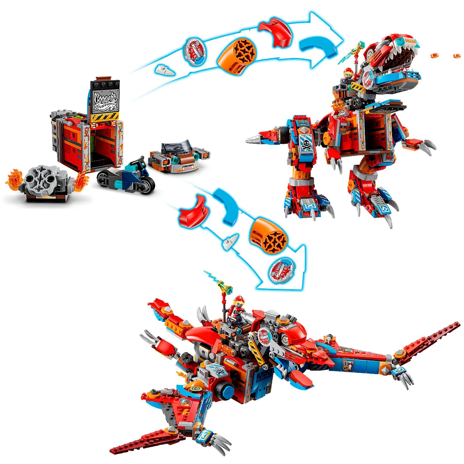 LEGO LEGO Dreamzzz 71484 Coopers Robotdinosaurus c. rex