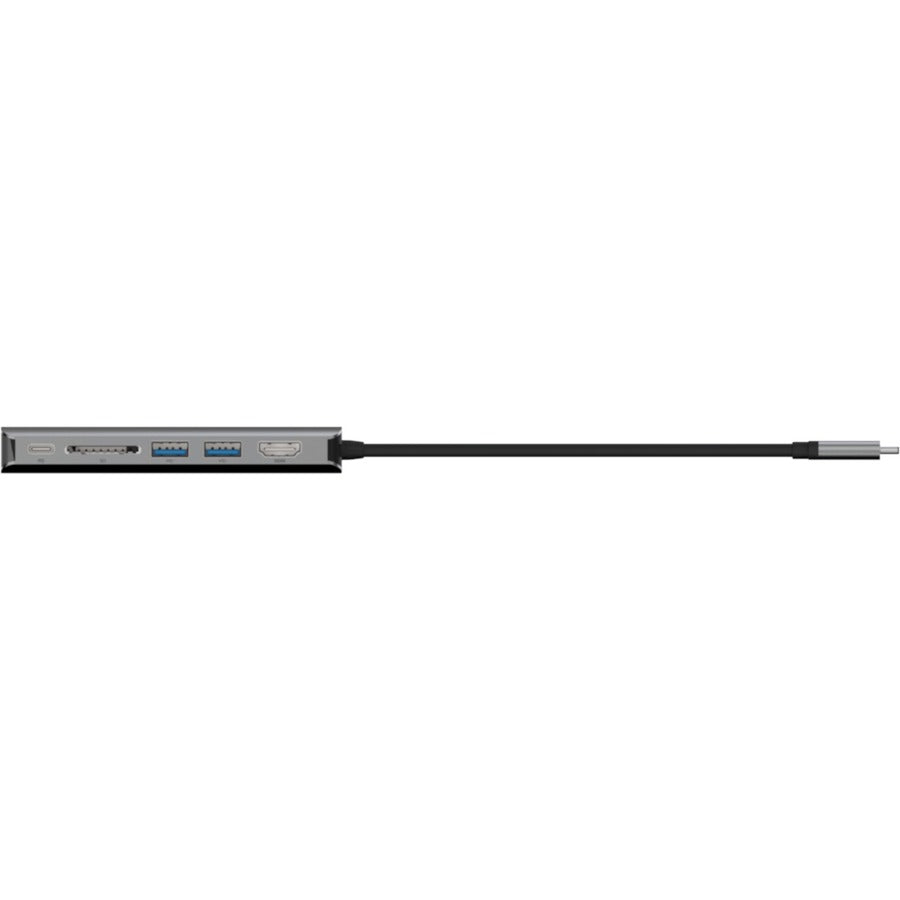 Belkin connect meerpoorts 6-in-1 usb-c hub dockingstation (zilver)