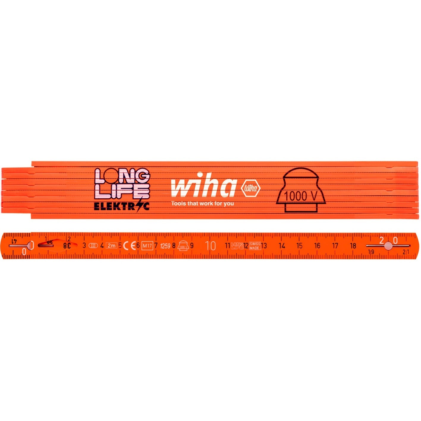 Wiha ElectriciensDuimstok Longlife 2M