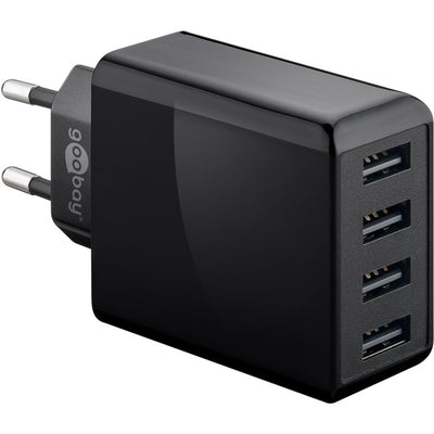 Cargador USB de 4 vías Goobay (30 W)