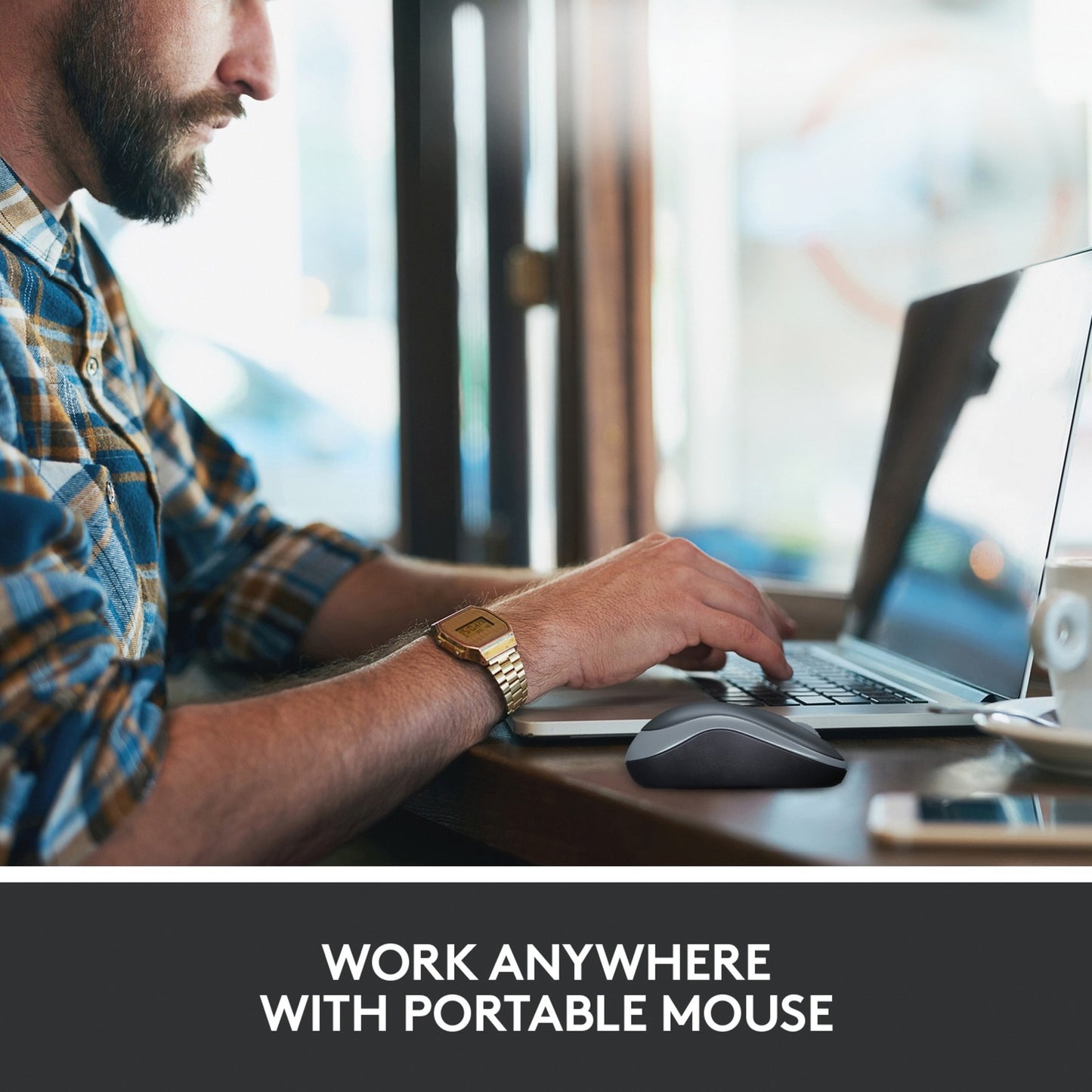 Mouse wireless Logitech m185 (blu, vendita al dettaglio)