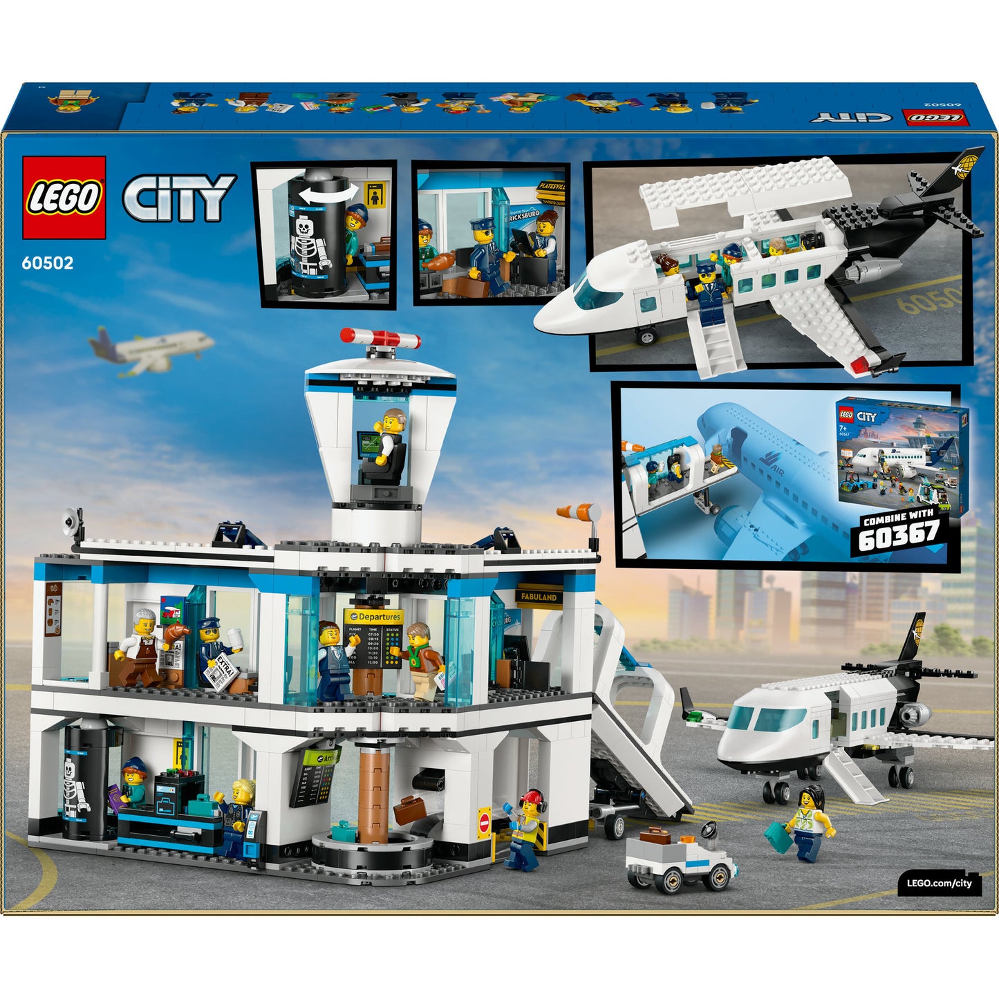 Lego my city 60502 aeropuerto con avión