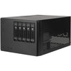 Silverstone sst-cs351 mini tower behuizing (zwart | 2x usb-a | 1x usb-c)