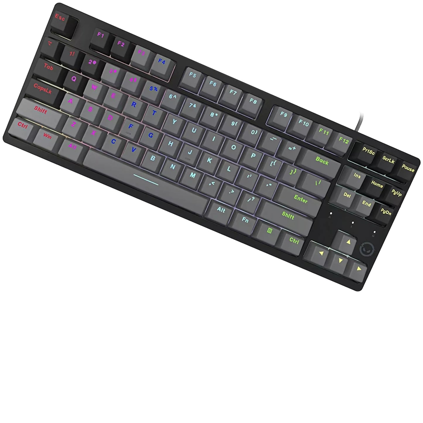 Lorgar azar 514tkl, teclado para juegos (negro, diseño estadounidense, logar dream, tkl, rgb)