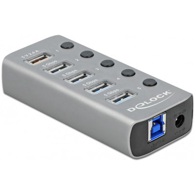 Delock USB 3.2 Gen 1 Hub con 4 puertas
