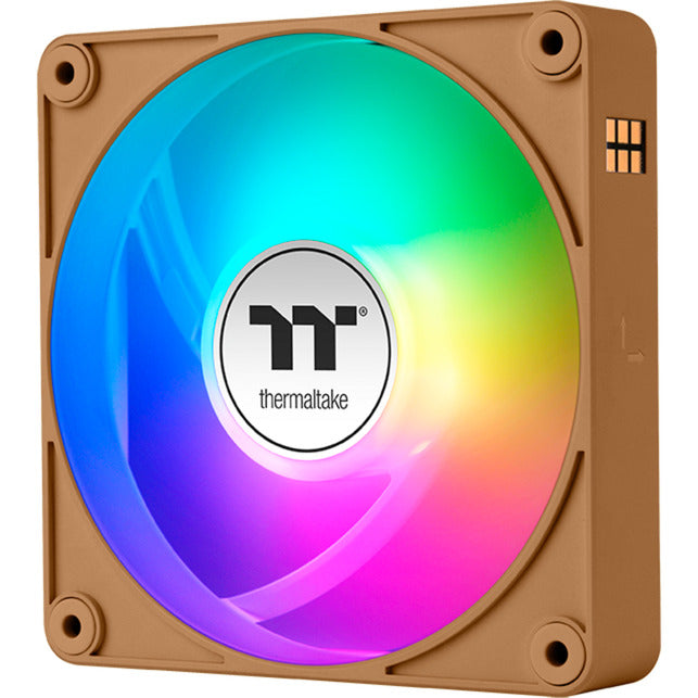 Thermaltake ct120 ex argb sync ventola di raffreddamento per PC ghiaia sabbia (pacchetto da 3 ventole) ventole per case (marrone chiaro, 3 pezzi, 120 x 120 x 25 mm, pwm)