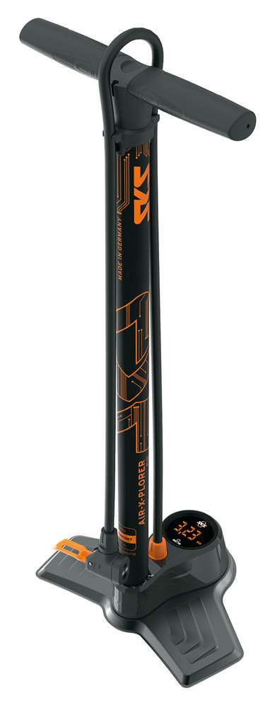 Foot Pump SKS Air-X-Plorer Digi 10.0 10 bar-AV, SV, DV (MV Easy)