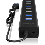 Icy box ib-hub1700-u3 usb-hub (zwart) - afbeelding 3