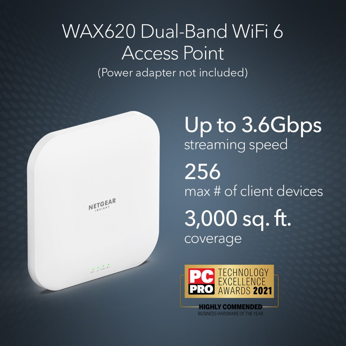 Netgear Wax620 AX3600 Dual Band Poe + Accesso multi-Gig P