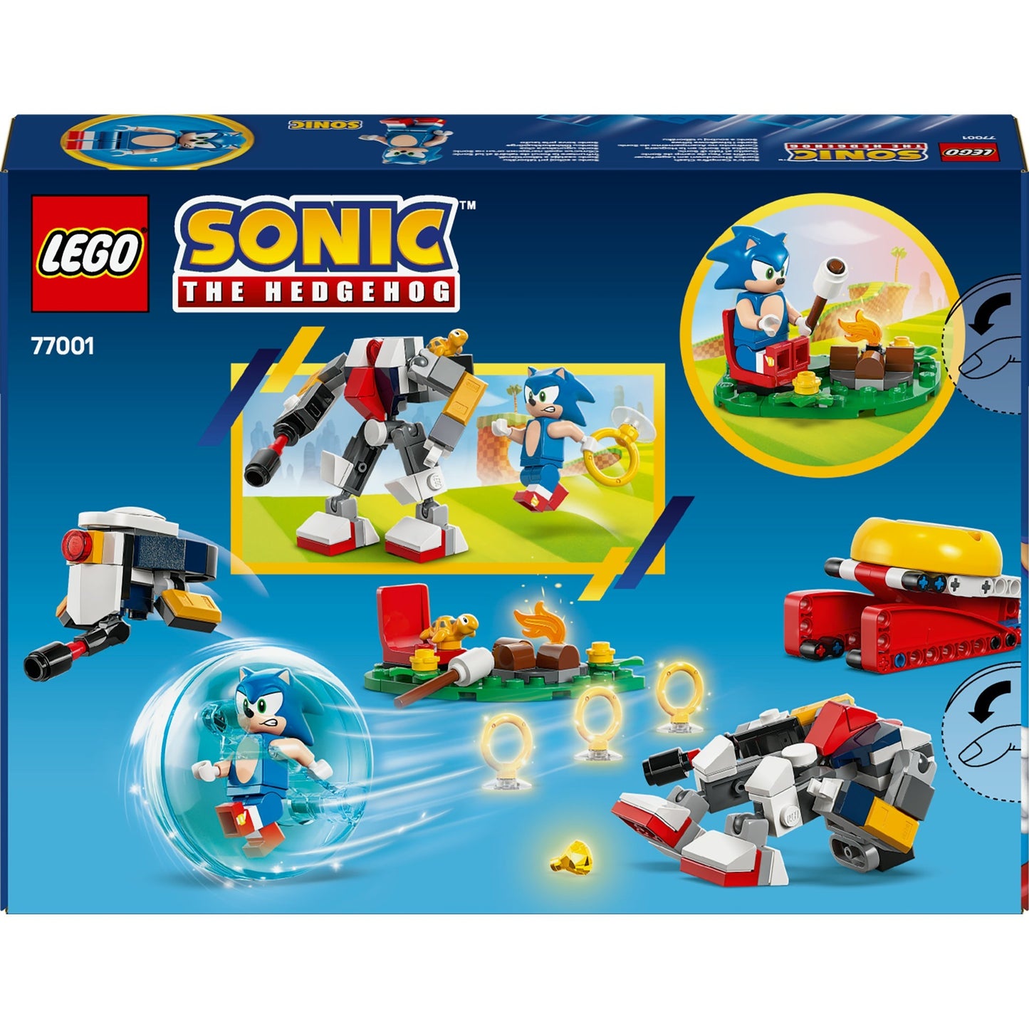 LEGO LEGO LA HEDHOG 77001 Sonics Kraching en el Fire Camp