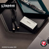Kingston xs2000 portable 2 tb externe ssd (zilver zwart, sxs2000 2000g, usb-c 3.2 (20 gbit s))