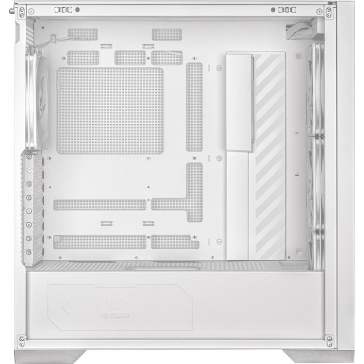 Asus tuf gaming gt302 argb midi tower behuizing (wit | 2x usb-a | 1x usb-c | rgb | tempered glass)