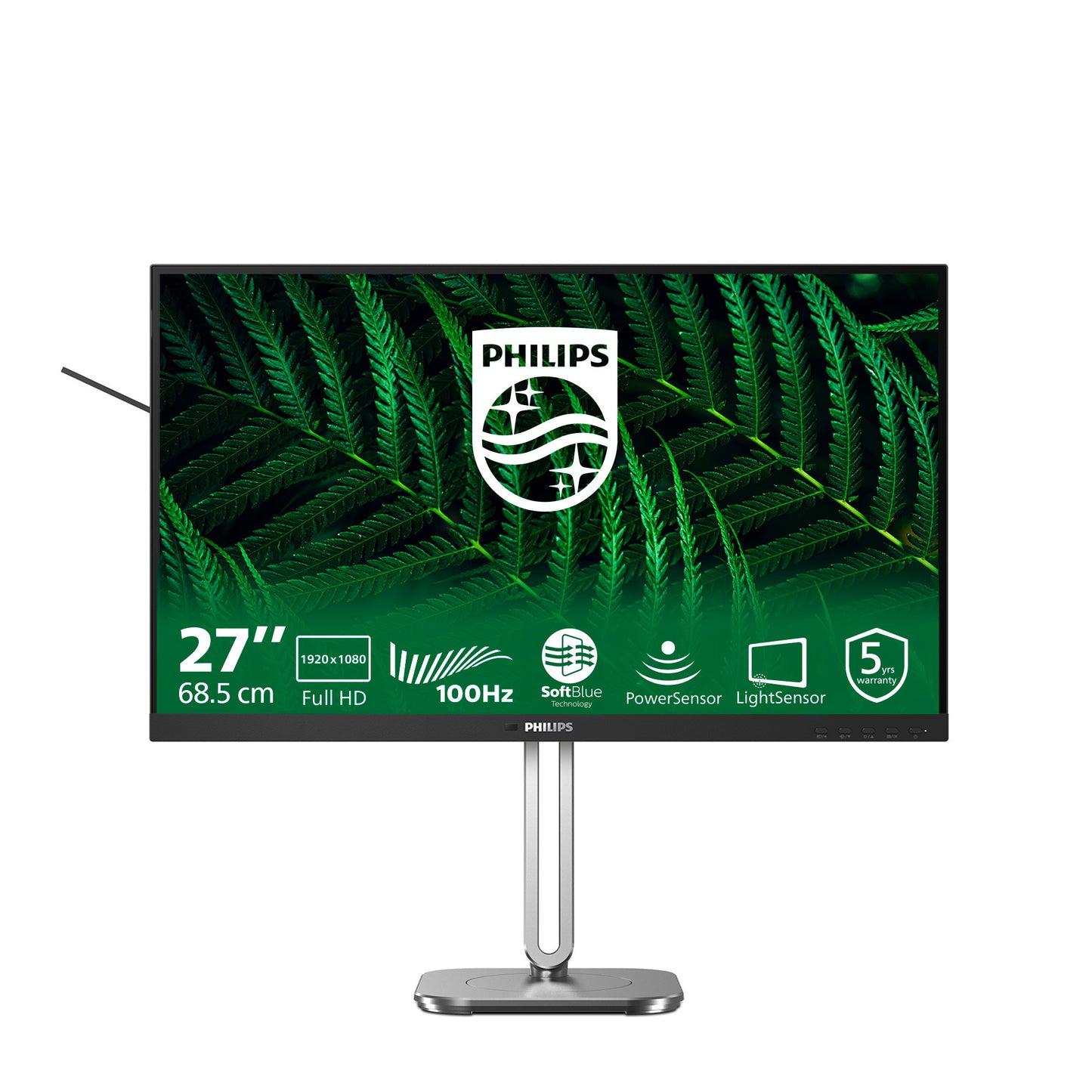 Monitor Philips 27b2g5200 27 (nero argento, VGA, HDMI, porta display, USB, audio, 100 Hz)