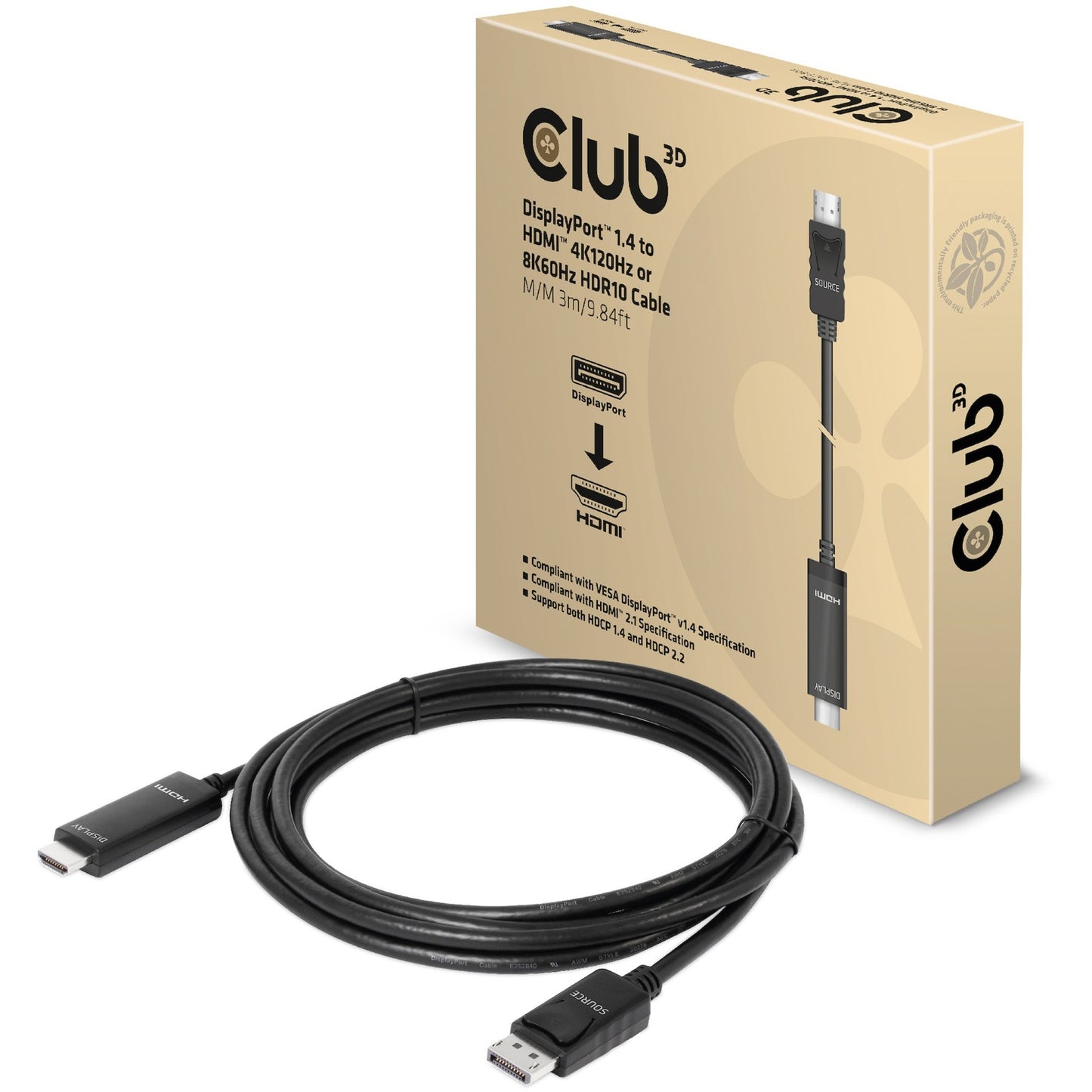 Club 3D Displayport 1.4> HDMI