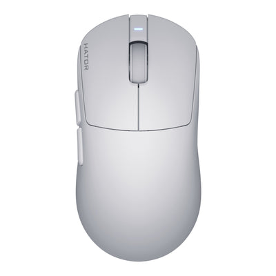 Mouse da gioco wireless Hator Quasar 3S Ultima 8K (bianco, 30.000 DPI, USB Bluetooth da 2,4 GHz)