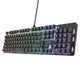 Trust GXT 871 Zora Tastiera da gioco meccanica, tastiera da gioco (nera, layout USA, rosso Huano)