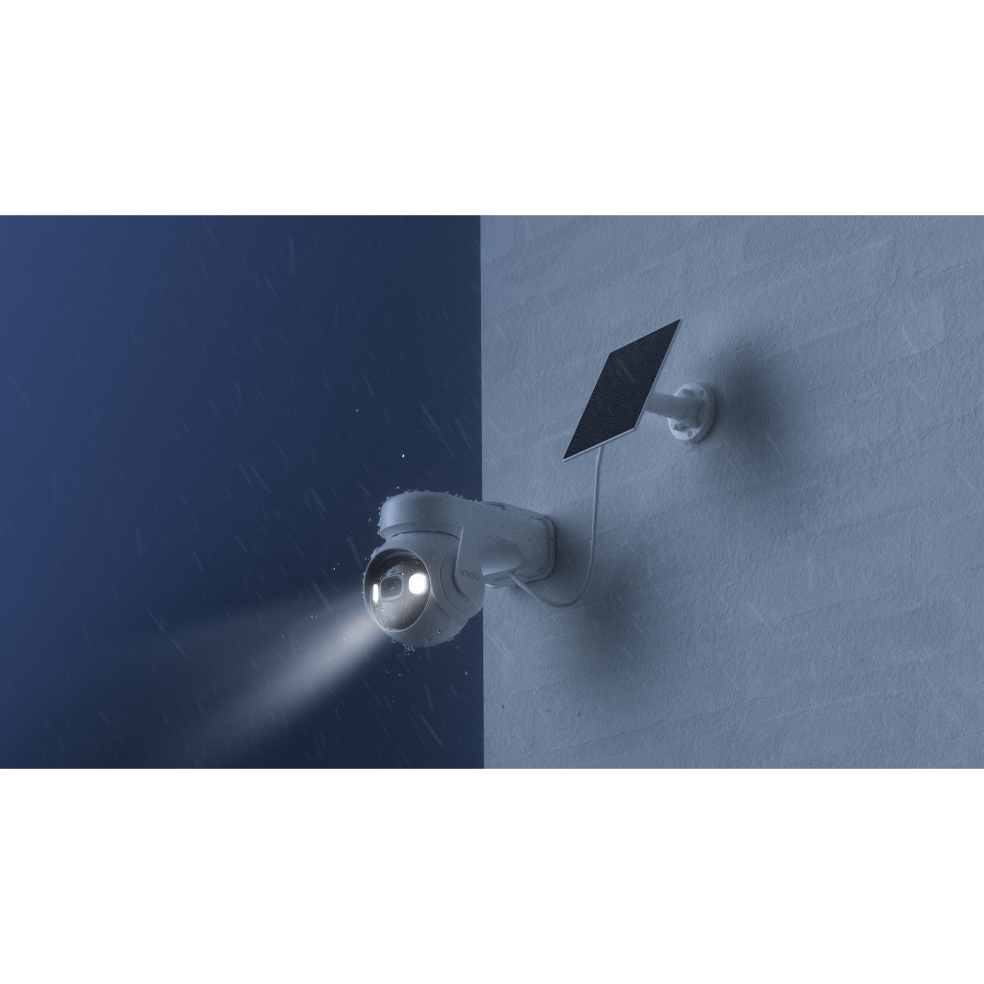 Imou cell pt con cámara de seguridad con panel solar (blanco, 100% inalámbrico)