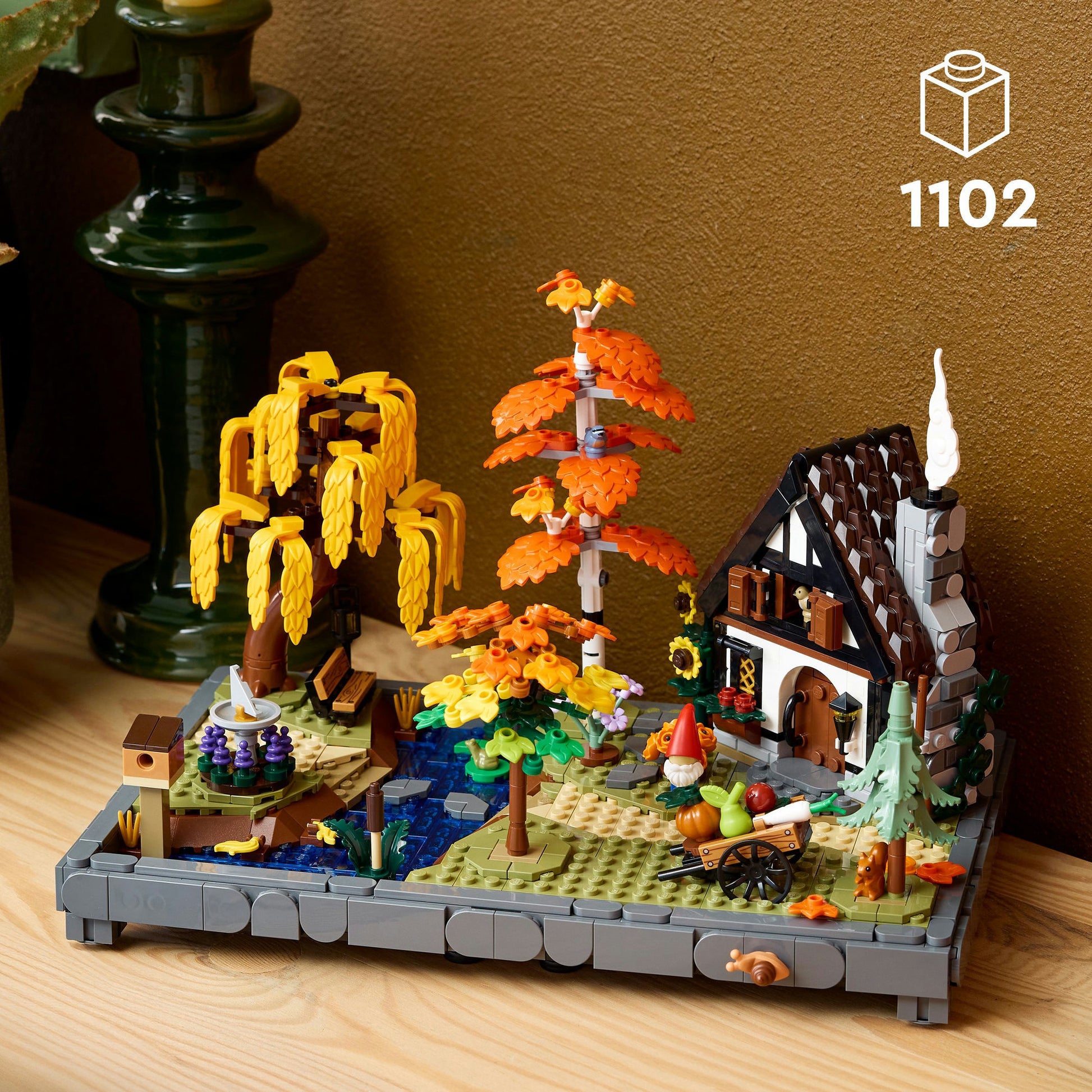 Lego 11372 iconos jardín de otoño con cabaña