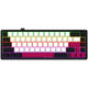 Lorgar kbp70mw, tastiera da gioco (nera, layout americano, logar tossico viola, 65%, rgb, hot-swapable, pbt double-shot, bluetooth 2.4ghz usb)